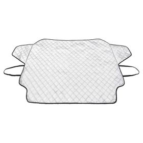 Car Windshield Snow Cover Winter Ice Frost Snow Protector Sunshade (Color: Silver, Type: Auto Supplies)